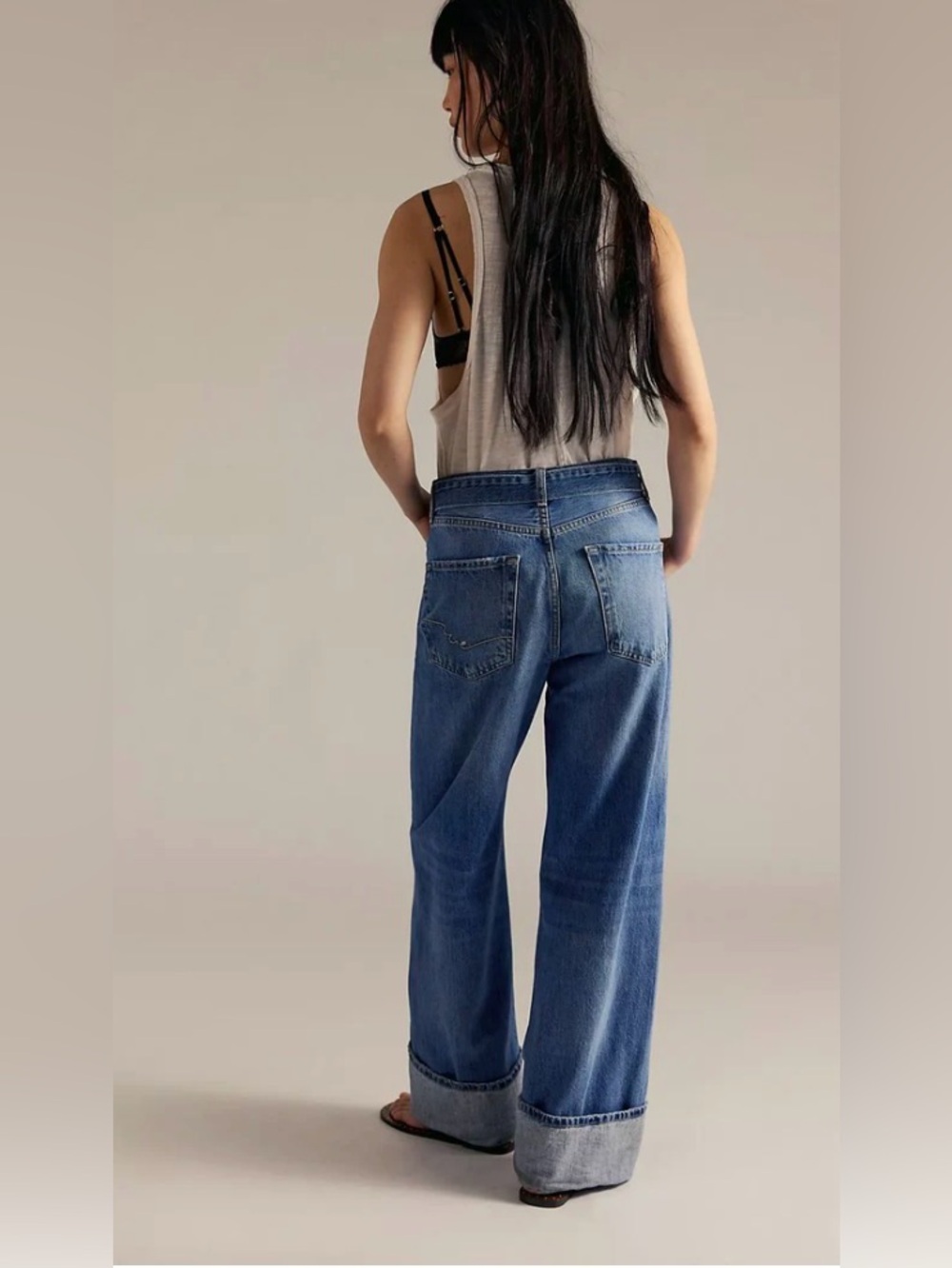 FREE PEOPLE x We The Free East Bay Cuffed Jeans/Spunky size 31 - Picture 9 of 16